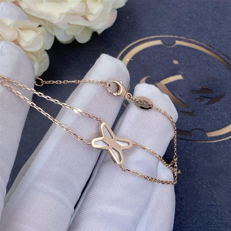 ¡®Glow Jewelry¡¯JEUX BRACELET WHITE MOP PINK GOLD 1 DIAMOND