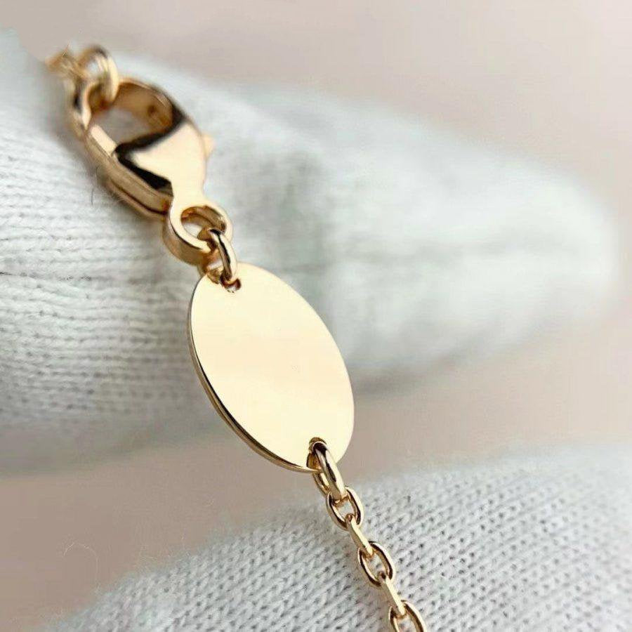 „Glow Jewelry“ MALACHIT-ARMBANDSET ROSÉGOLD DIAMANTEN