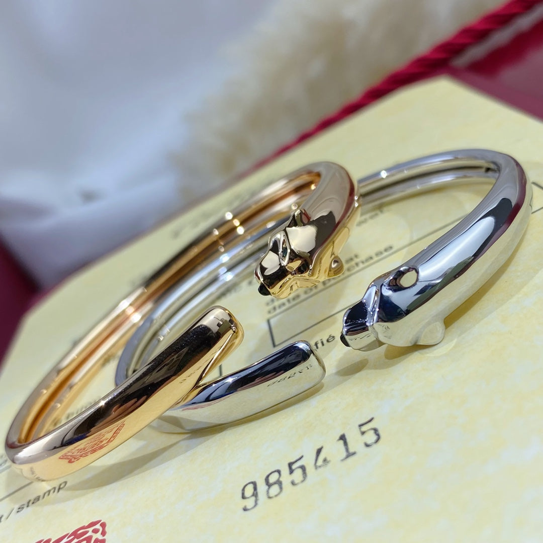 ¡®Glow Jewelry¡¯PANTHERE SILVER OPEN BRACELET