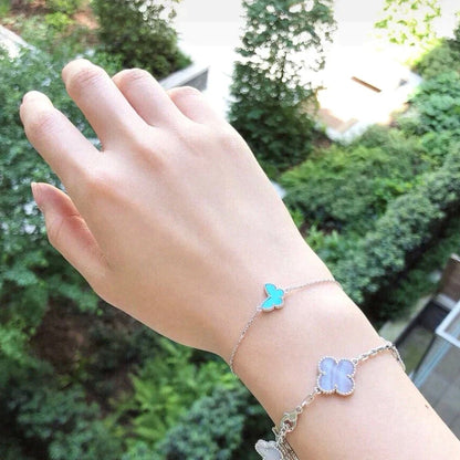 [Glow Jewelry]BUTTERFLY TURQUOISE BUTTERFLY BRACELET SILVER