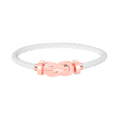 [Glow Jewelry]CHANCE LARGE 8 FIGURE BUCKLE NO DIAMOND BRACELET ROSE GOLD