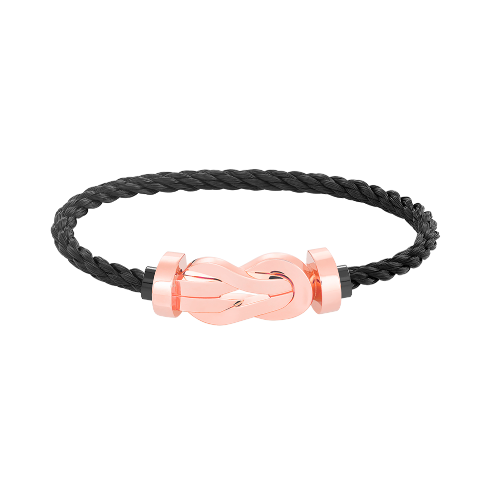 [Glow Jewelry]CHANCE LARGE 8 FIGURE BUCKLE NO DIAMOND BRACELET ROSE GOLD