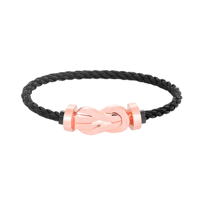 [Glow Jewelry]CHANCE LARGE 8 FIGURE BUCKLE NO DIAMOND BRACELET ROSE GOLD