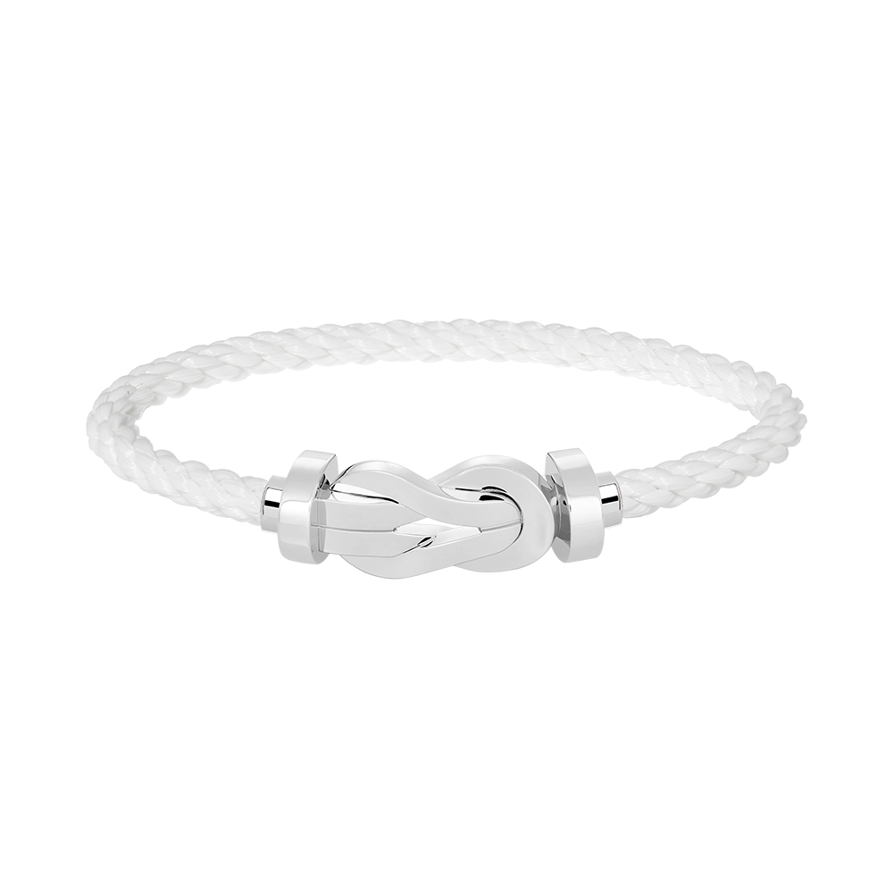 [Glow Jewelry]CHANCE LARGE 8 FIGURE BUCKLE NO DIAMOND BRACELET SILVER
