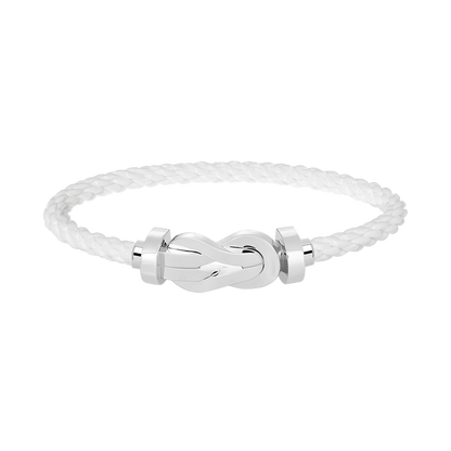 [Glow Jewelry]CHANCE LARGE 8 FIGURE BUCKLE NO DIAMOND BRACELET SILVER