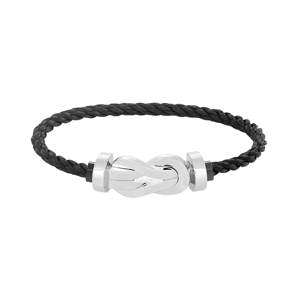 [Glow Jewelry]CHANCE LARGE 8 FIGURE BUCKLE NO DIAMOND BRACELET SILVER