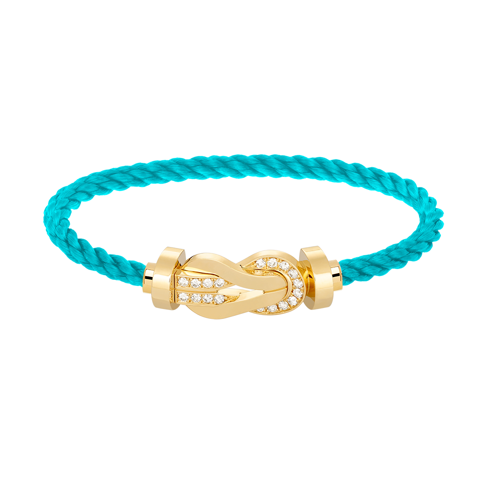 ¡®Glow Jewelry¡¯CHANCE LARGE 8 FIGURE BUCKLE HALF DIAMOND BRACELET GOLD
