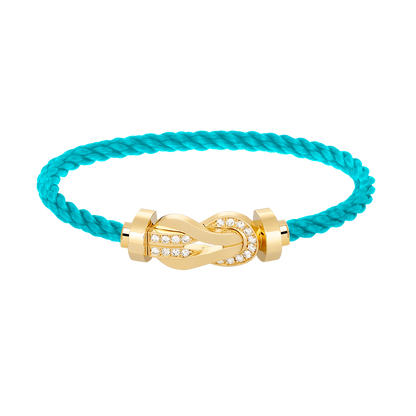 ¡®Glow Jewelry¡¯CHANCE LARGE 8 FIGURE BUCKLE HALF DIAMOND BRACELET GOLD