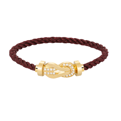 ¡®Glow Jewelry¡¯CHANCE LARGE 8 FIGURE BUCKLE HALF DIAMOND BRACELET GOLD