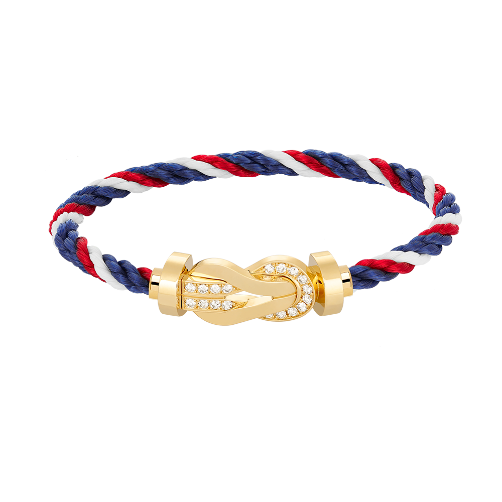 ¡®Glow Jewelry¡¯CHANCE LARGE 8 FIGURE BUCKLE HALF DIAMOND BRACELET GOLD