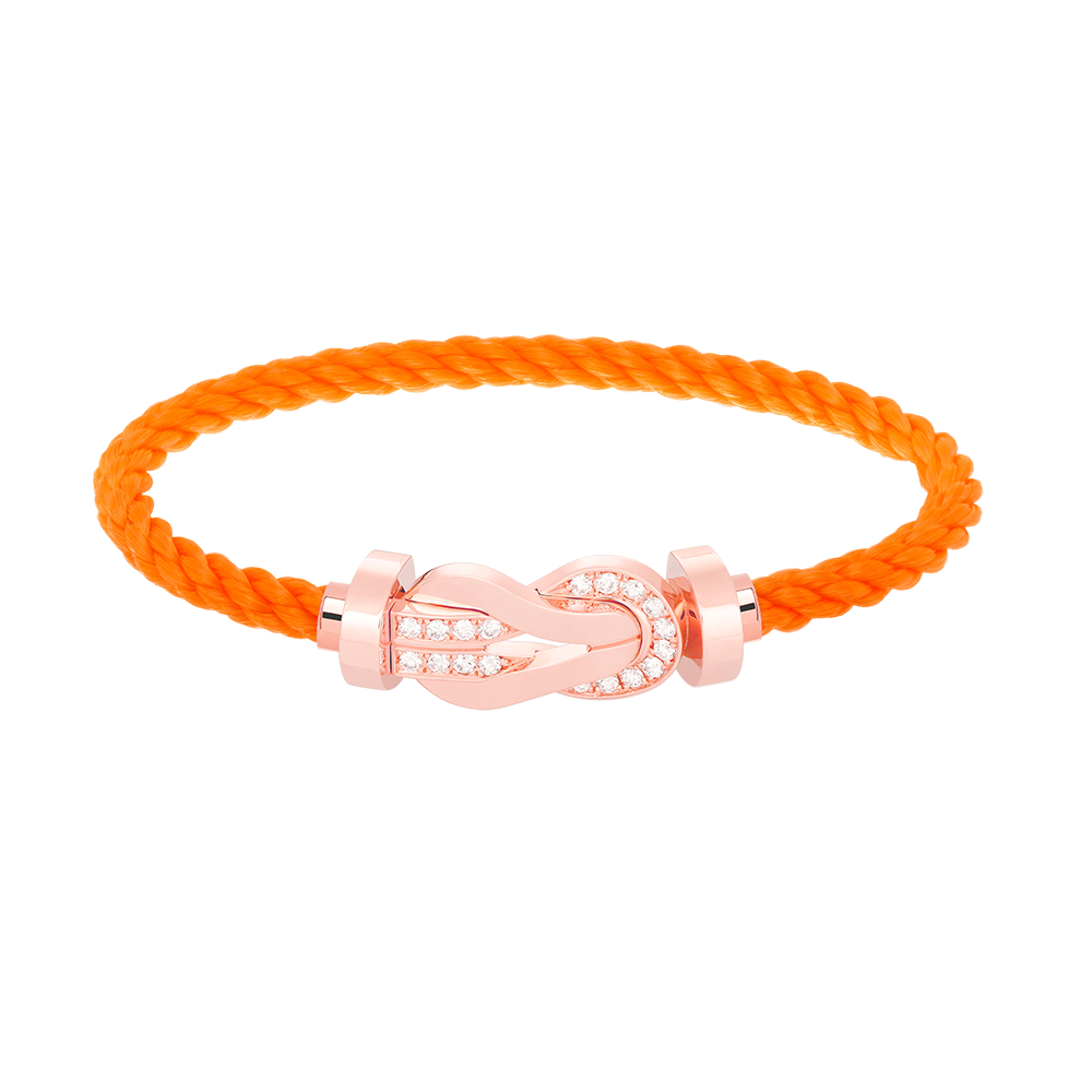 ¡®Glow Jewelry¡¯CHANCE LARGE 8 FIGURE BUCKLE HALF DIAMOND BRACELET ROSE GOLD