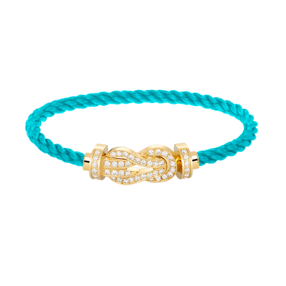 [Glow Jewelry]CHANCE LARGE 8 FIGURE BUCKLE FULLDIAMOND BRACELET GOLD