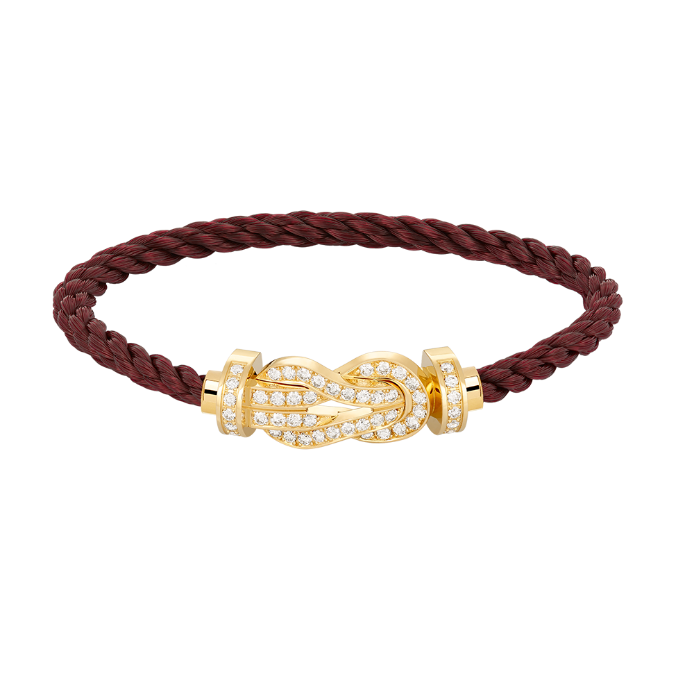 [Glow Jewelry]CHANCE LARGE 8 FIGURE BUCKLE FULLDIAMOND BRACELET GOLD