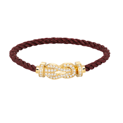 [Glow Jewelry]CHANCE LARGE 8 FIGURE BUCKLE FULLDIAMOND BRACELET GOLD