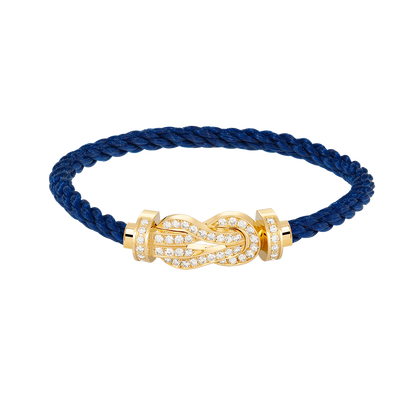 [Glow Jewelry]CHANCE LARGE 8 FIGURE BUCKLE FULLDIAMOND BRACELET GOLD