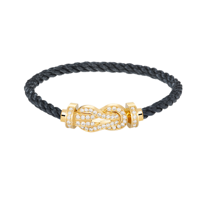 ¡®Glow Jewelry¡¯CHANCE LARGE 8 FIGURE BUCKLE FULLDIAMOND BRACELET GOLD