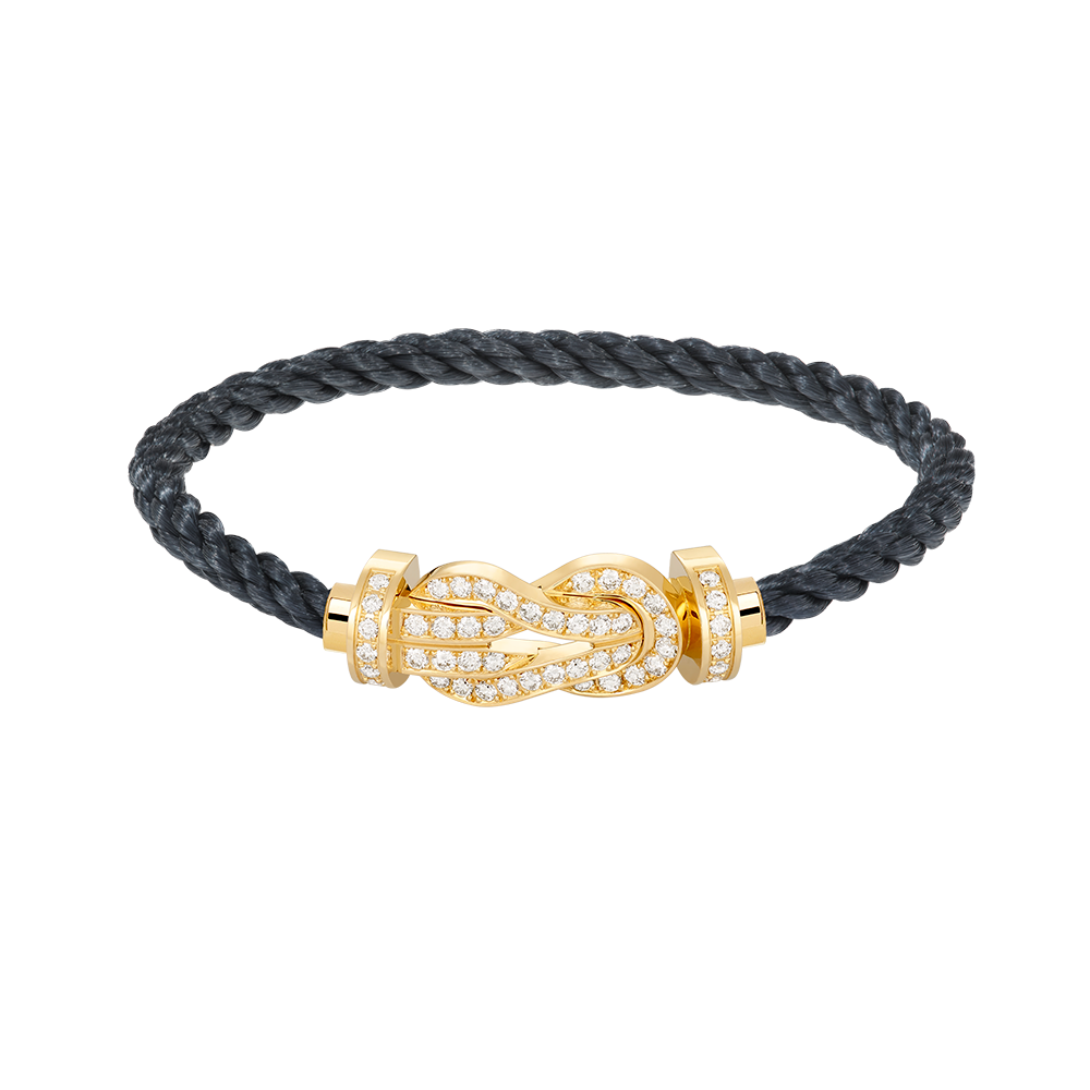 [Glow Jewelry]CHANCE LARGE 8 FIGURE BUCKLE FULLDIAMOND BRACELET GOLD