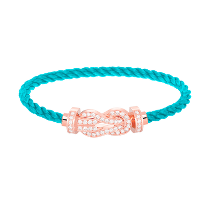¡®Glow Jewelry¡¯CHANCE LARGE 8 FIGURE BUCKLE FULL DIAMOND BRACELET ROSE GOLD