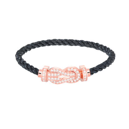 ¡®Glow Jewelry¡¯CHANCE LARGE 8 FIGURE BUCKLE FULL DIAMOND BRACELET ROSE GOLD