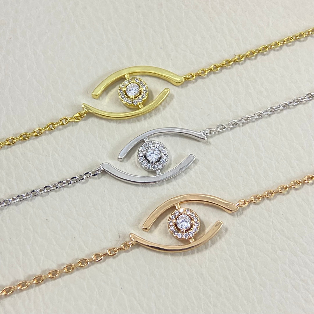 [Glow Jewelry]Lucky Eye Pave-Set Diamond Bracelet
