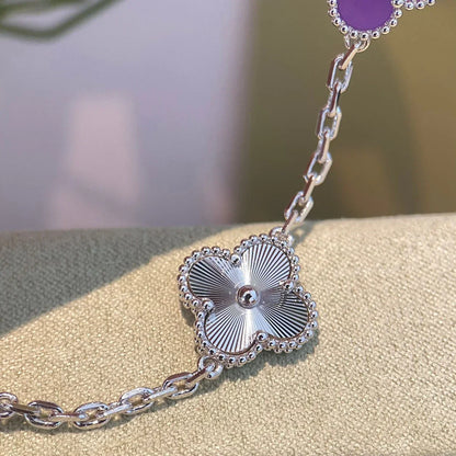 [Glow Jewelry]New  CLOVER 5 MOTIF VIOLET BRACELET COLLECTION