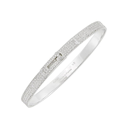 ¡®Glow Jewelry¡¯HM KELLY BRACELET IN SILVER AND FULL PAVE DIAMOND