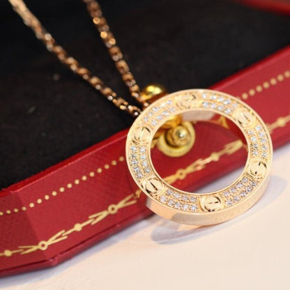 [Glow Jewelry]LOVE NECKLACE ADJUSTABLE ROSE GOLD