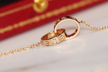 ¡®Glow Jewelry¡¯LIEBESKETTE ROSÉGOLD UND SILBER