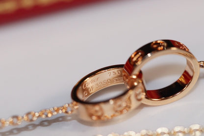 ¡®Glow Jewelry¡¯LIEBESKETTE ROSÉGOLD UND SILBER