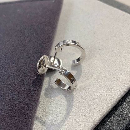 Glow Jewelry 'LOVE'-OHRRINGE 2.65MM SILBER
