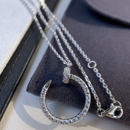 ¡®Glow Jewelry¡¯JUSTE NECKLACE SILVER DIAMONDS