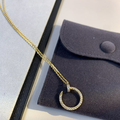 [Glow Jewelry]JUSTE NECKLACE GOLD DIAMONDS