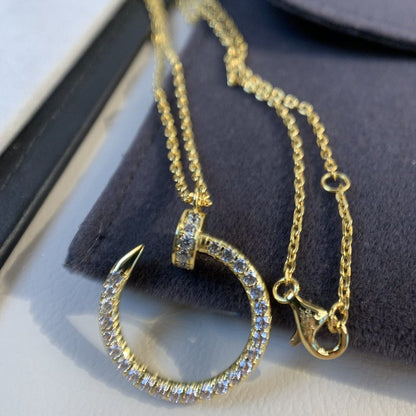 [Glow Jewelry]JUSTE NECKLACE GOLD DIAMONDS