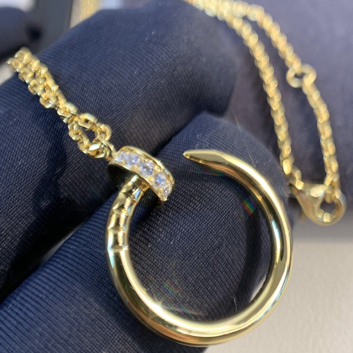 ¡®Glow Jewelry¡¯JUSTE NECKLACE GOLD DIAMONDS