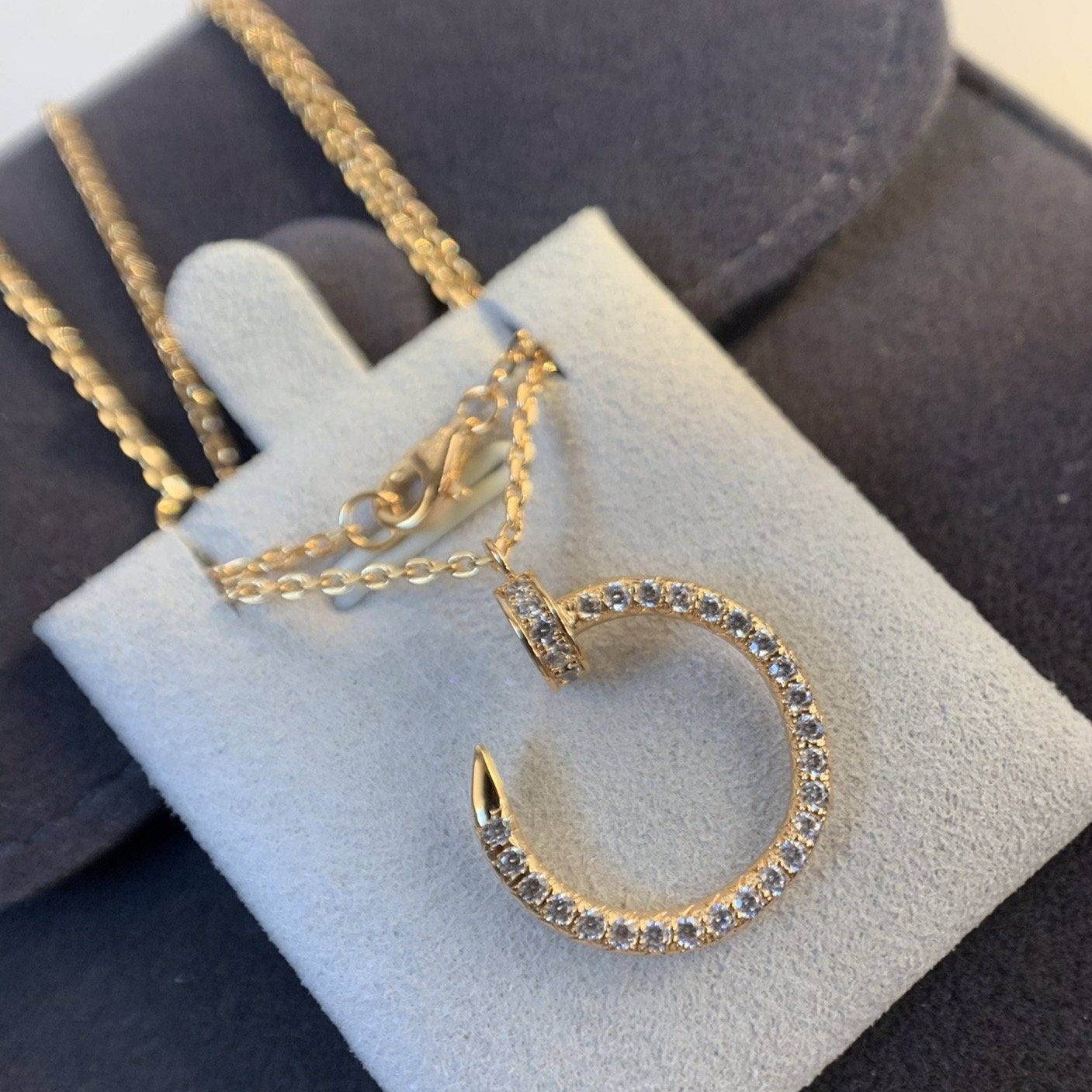 ¡®Glow Jewelry¡¯JUSTE NECKLACE PINK GOLD DIAMONDS