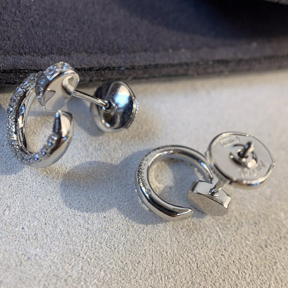 [Glow Jewelry]JUSTE EARRINGS SILVER DIAMONDS