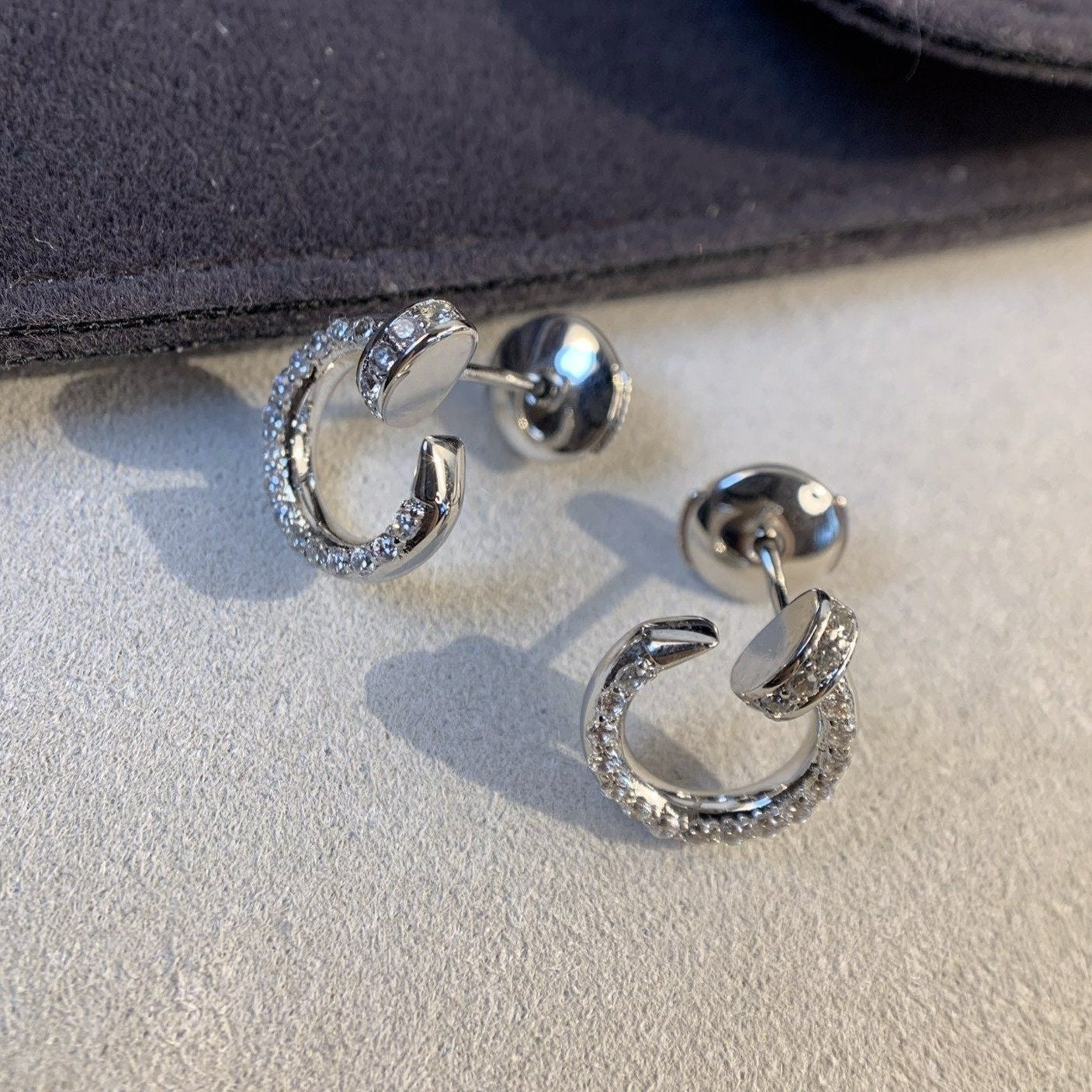 ¡®Glow Jewelry¡¯JUSTE EARRINGS SILVER DIAMONDS