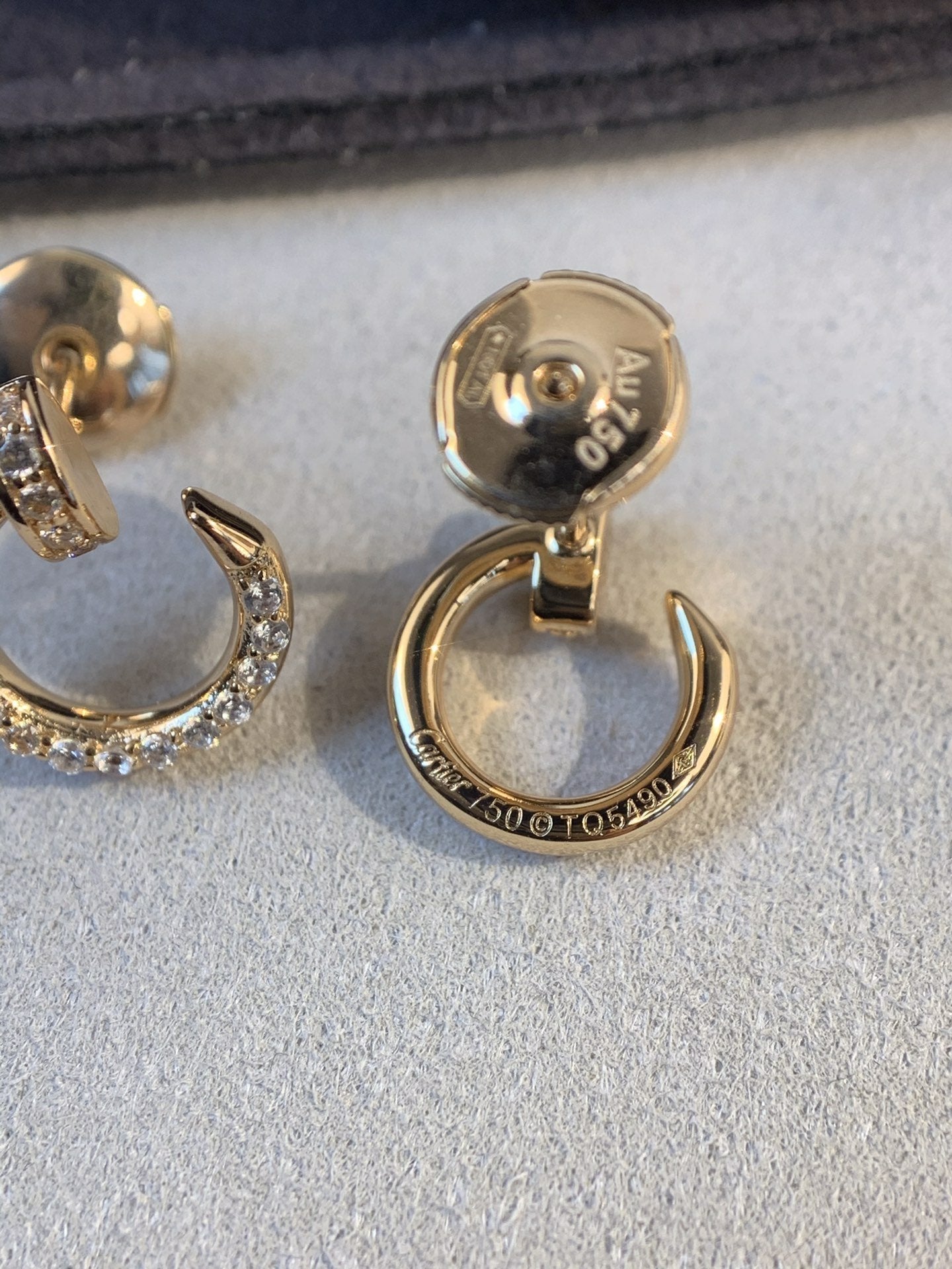 [Glow Jewelry]JUSTE EARRINGS GOLD DIAMONDS