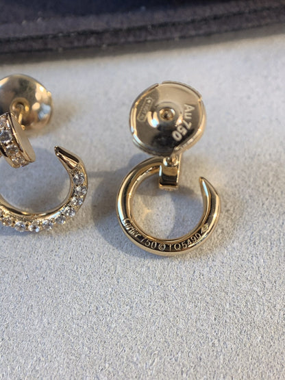 [Glow Jewelry]JUSTE EARRINGS GOLD DIAMONDS