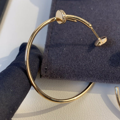 [Glow Jewelry]JUSTE EARRINGS GOLD DIAMONDS 1.8MM