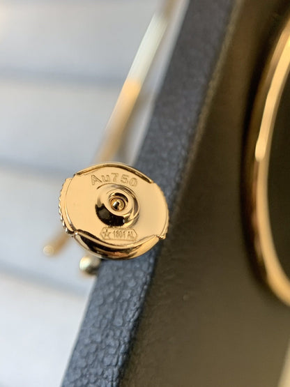 [Glow Jewelry]JUSTE EARRINGS GOLD DIAMONDS 1.8MM