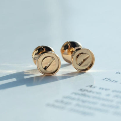 „Glow Jewelry“ LOVE OHRRINGE ROSÉGOLD 10MM