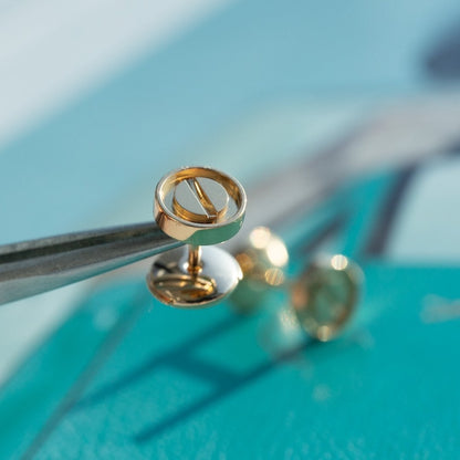 „Glow Jewelry“ LOVE OHRRINGE ROSÉGOLD 10MM