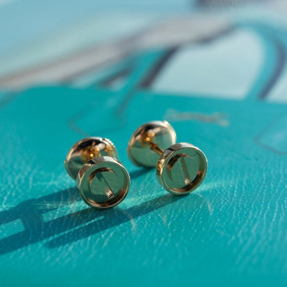 „Glow Jewelry“ LOVE OHRRINGE ROSÉGOLD 10MM