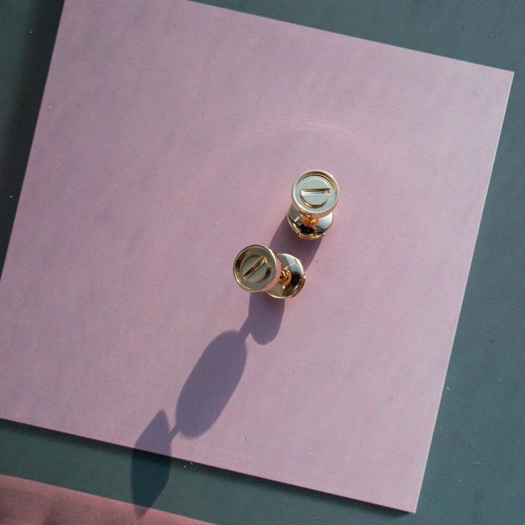 „Glow Jewelry“ LOVE OHRRINGE ROSÉGOLD 10MM