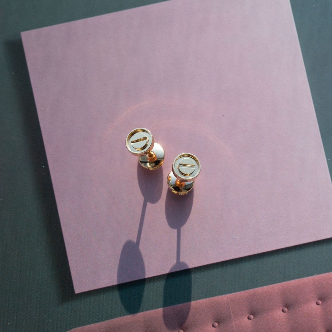 „Glow Jewelry“ LOVE OHRRINGE ROSÉGOLD 10MM