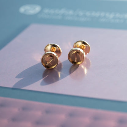 „Glow Jewelry“ LOVE OHRRINGE ROSÉGOLD 10MM