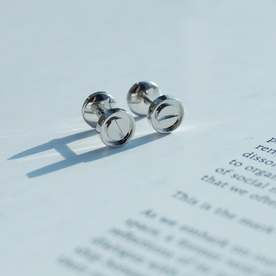 „Glow Jewelry“ LOVE OHRRINGE SILBER 10MM