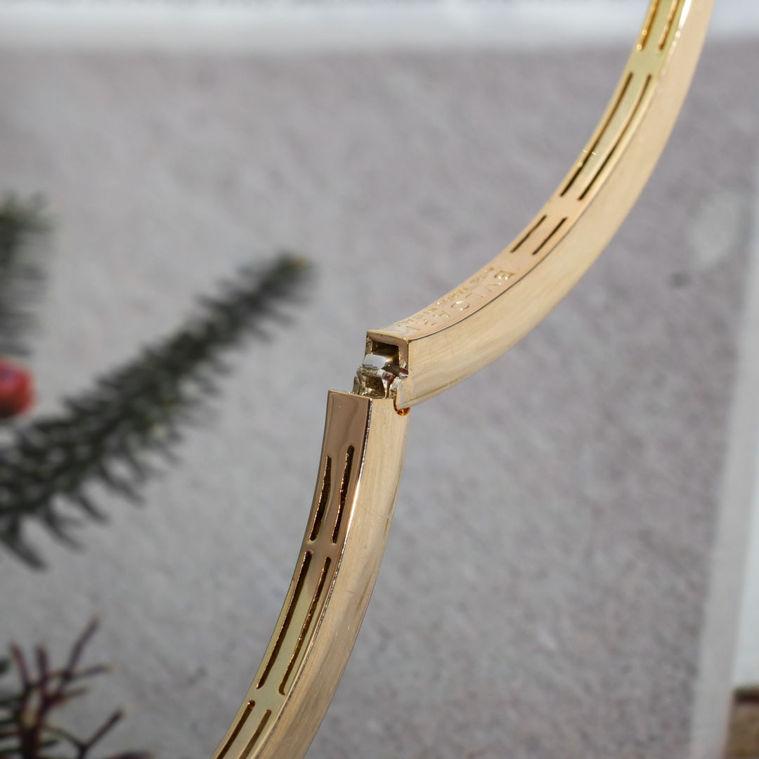 [Glow Jewelry]SERPENTI BRACELET PINK GOLD DIAMOND DOUBLE SNAKE
