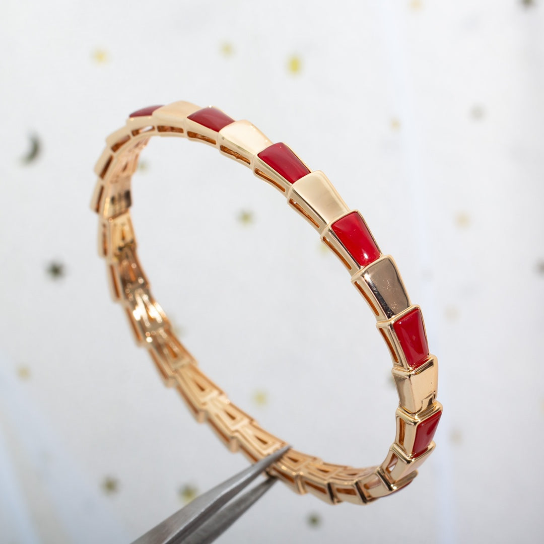 [Glow Jewelry]SERPENTI BRACELET PINK GOLD RUBELLITE